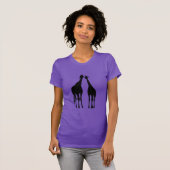 カップルのキリンTシャツ Tシャツ (正面フル)