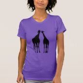 カップルのキリンTシャツ Tシャツ (正面)