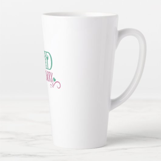 カップルのギフトかわいい傑作 カフェラテマグ (右)