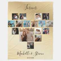 カップルのギフトバレンタインデーのハート写真コラージュ