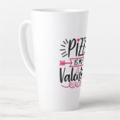 カップルのギフトピザは私のバレンタイン カフェラテマグ (左アングル)