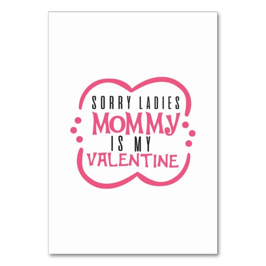 カップルのギフトママは私のバレンタイン テーブルナンバー (正面)