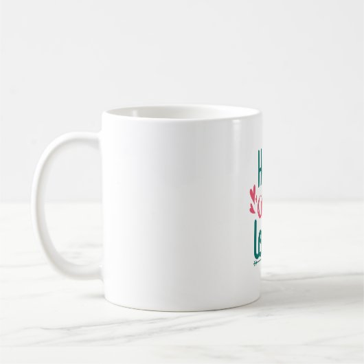 カップルのギフト保持と愛 コーヒーマグカップ (左)