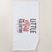 カップルのギフト小さなバ恋しく思ンタン ビーチタオル (正面)