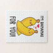 カップルのギフト私はあなたのためのバナナ ジグソーパズル (横)