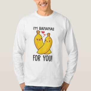 カップルのギフト私はあなたのためのバナナ Tシャツ