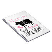 カップルのギフト私は牛の家まで愛し来ている ノートブック (右側)