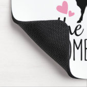 カップルのギフト私は牛の家まで愛し来ている マウスパッド (コーナー)