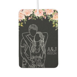 カップルのギフト記念日イニシャル名車 カーエアーフレッシュナー