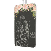 カップルのギフト記念日イニシャル名車 カーエアーフレッシュナー (左)