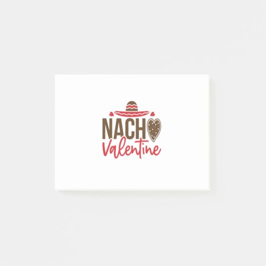 カップルのギフトNachoバレンタイン ポストイット (正面)