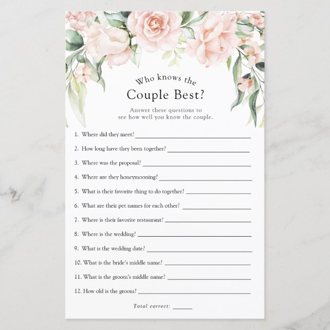 カップルのゲームを知っている赤面と最高の緑草 (正面)