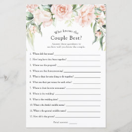 カップルのゲームを知っている赤面と最高の緑草