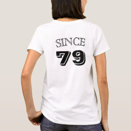 カップルのシャツ； TOGETHER SINCE... （シャツ2/2） Tシャツ