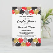 カップルのシャワーの婚約のラスベガスのカジノのパーティー 招待状 (スタンド正面)