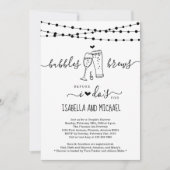 カップルのシャワーを行う前にバブルと醸造招待状 招待状 (正面)