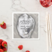 カップルのシャワーオイスターロースト スタンダードカクテルナプキン (インサイチュ)