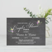 カップルのシャワーパーティー婚約結婚式の招待 招待状 (スタンド正面)