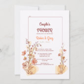 カップルのシャワーフレーム招待状 招待状 (正面)