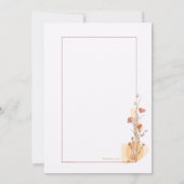 カップルのシャワーフレーム招待状 招待状 (裏面)