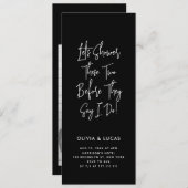 カップルのシャワー前に彼らは私が黒いブライダルをする (正面/裏面)