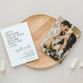 カップルのシャワー前に私は写真ブライダル 招待状