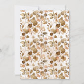 カップルのシャワー秋の葉結婚の秋 招待状 (裏面)