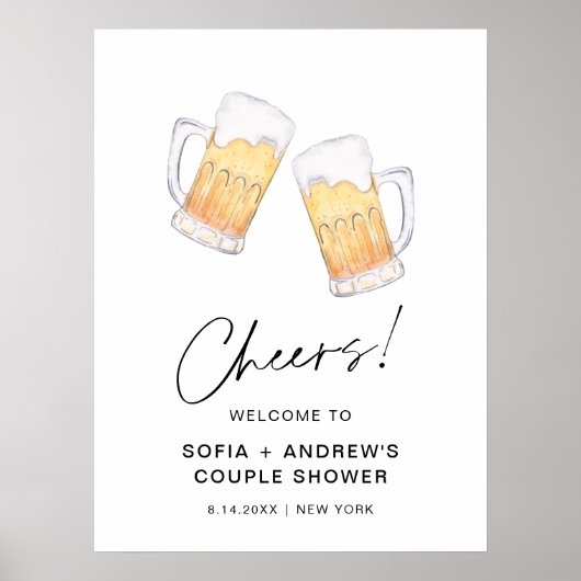 カップルのシャワー18x24を行う前にクリストルのブロー ポスター (正面)