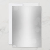 カップルのシャワー |シルバーエレガント 招待状 (裏面)