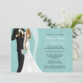 カップルのシャワー-バージョン2 招待状 (スタンド正面)