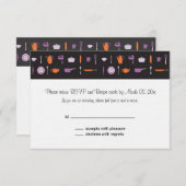 カップルのシャワーRSVP 出欠カード (正面/裏面)