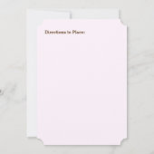 カップルのシルエットハートサンドリハーサルディナー 招待状 (裏面)