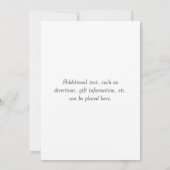 カップルのシルエット 招待状 (裏面)