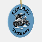 カップルのセラピー セラミックオーナメント (右)