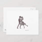 カップルのダンサーを愛する ポストカード (正面/裏面)