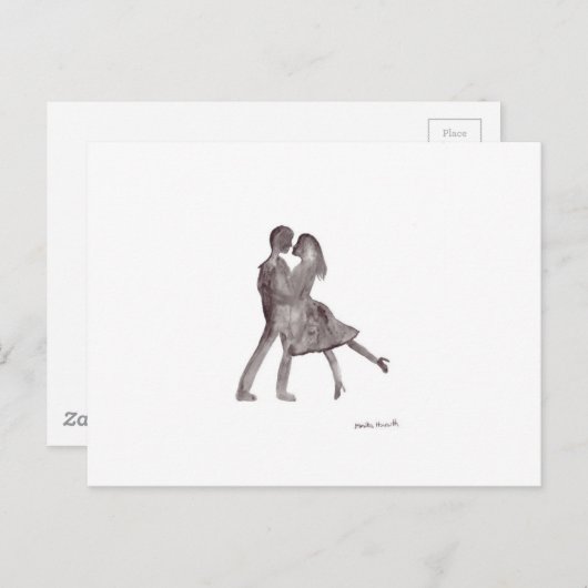 カップルのダンサーを愛する ポストカード (正面/裏面)