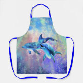 カップルのドルフィンエプロン エプロン (正面)
