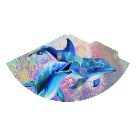 カップルのドルフィンパーティー帽子 パーティーハット (正面)