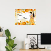 カップルのハルディ歓迎サインMaiyan看板 ポスター (ホームオフィス)