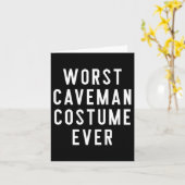 カップルのハロウィーンの衣装シャツ最悪のCaveman Cos カード (黄色い花)