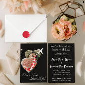 カップルのハートの写真,ロマンチック,モダン,結婚式 招待状