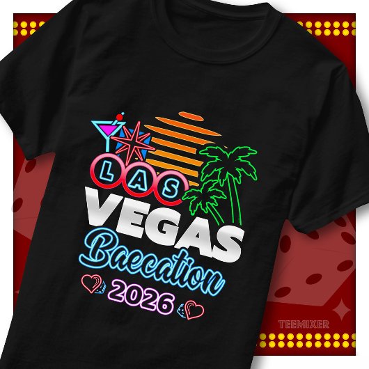 カップルのバカンス旅行 BF GF ラスベガス旅行 2026 Tシャツ