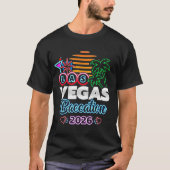 カップルのバカンス旅行 BF GF ラスベガス旅行 2026 Tシャツ (正面)
