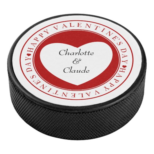 カップルのバレンタインのアイスホッケーのパック アイスホッケーパック (3/4)