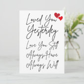 カップルのバレンタインのカードが大好き シーズンカード (スタンド正面)