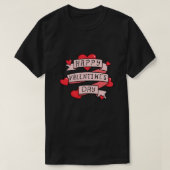 カップルのバレンタインのTシャツ Tシャツ (デザイン正面)
