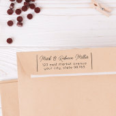 カップルのパーソナライズされた差出人住所 セルフインキングスタンプ