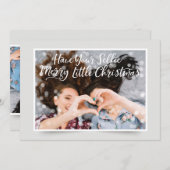 カップルのフォトフェアリーライト | 休日おもしろいの挨拶 シーズンカード (正面/裏面)