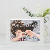 カップルのフォトフェアリーライト | 休日おもしろいの挨拶 シーズンカード (スタンド正面)