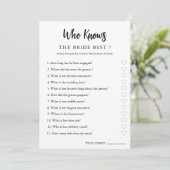 カップルのブライダルシャワーカードを知るミニマル セーブザデート (スタンド正面)